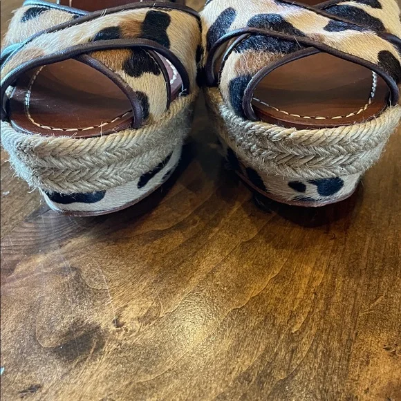 CHRISTIAN LOUBOUTIN Leopard Pony Hair Sandal Espadrilles 36 - Picture 2 of 8